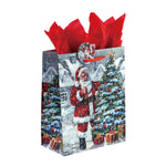 Large Snowy Christmastime Printed Bag, 4 Designs