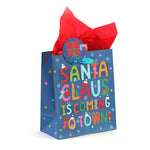 Medium Santa'S Typography Printed Bag, 4 Designs