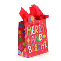 Medium Santa'S Typography Printed Bag, 4 Designs