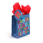 Small Santa'S Typography Printed Bag, 4 Designs