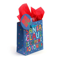 Small Santa'S Typography Printed Bag, 4 Designs