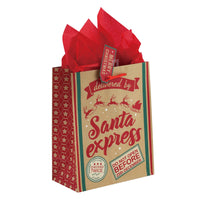 3Pk Large Christmas Signs Printed Bag, 4 Designs