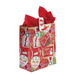 3Pk Large Christmas Signs Printed Bag, 4 Designs