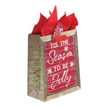 3Pk Large Christmas Signs Printed Bag, 4 Designs