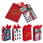 2Pk Extra Large Christmas Happiness Printed Bag, 4 Designs