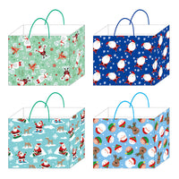 Horizontal Jumbo Christmas Icons Toss Printed Bag, 4 Designs