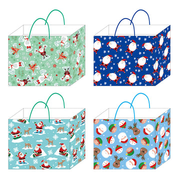 Horizontal Jumbo Christmas Icons Toss Printed Bag, 4 Designs