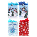 Extra Large Snowflakes & Snowmen Printed Bag, 4 Designs