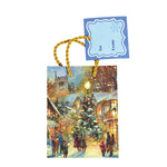 Small 3Pk Mixed Christmas Town On Matte Gift Bags With Header, 4 Groups