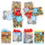 Small 3Pk Mixed Christmas Town On Matte Gift Bags With Header, 4 Groups
