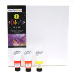 8pc Canvas Panel Set, 10" X 10", 2 Assortments