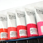 10pc Acrylic Paint Set W/brush, 22ml Tubes, 10 Colors Per Box, 4 Assortments (4/24)