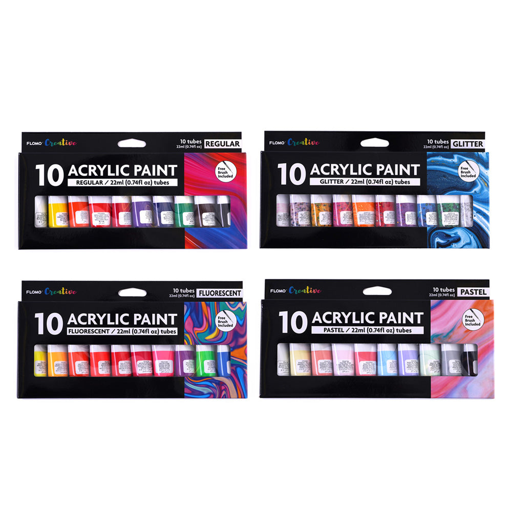 7/12/18/24 Colors 100ml/Bottle Acrylic Paint Set Art Hand-painted Pigm –  AOOKMIYA