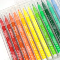 Colorful off price watercolor pens come in reusable packaging perfect for students and professionals.