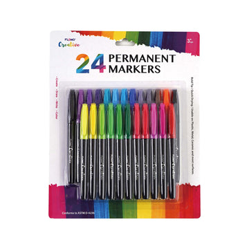 24 PC Permanent Markers Wholesale