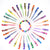 36pc Color Gel Pen Set, 36 Colors, 2 Assortments (2/12)
