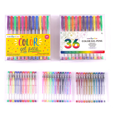 36pc Color Gel Pen Set, 36 Colors, 2 Assortments (2/12)