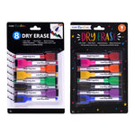 8pc Dry Erase Marker Set, 8 Colors, 2 Assortments (4/24)