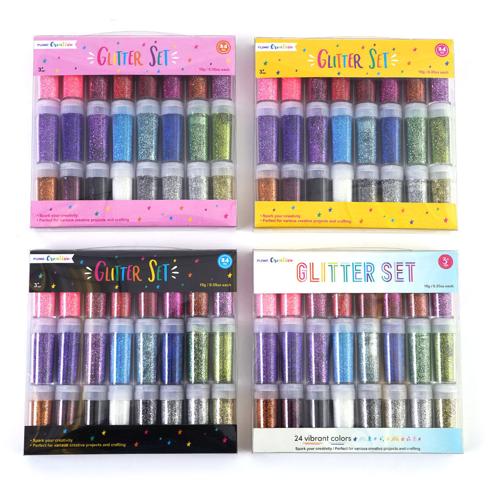 Halloween Glitter Glue Pens Value Tub (Pack of 24) Halloween Craft Supplies