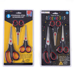3pk Scissors Set, 3 Sizes, 8", 6", And 5.5", 2 Assortments (2/24)