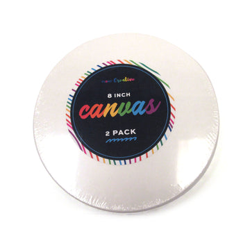 2Pk 8" Round Canvas