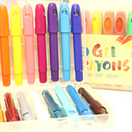 24Ct Gel Crayons, 2 Assortments
