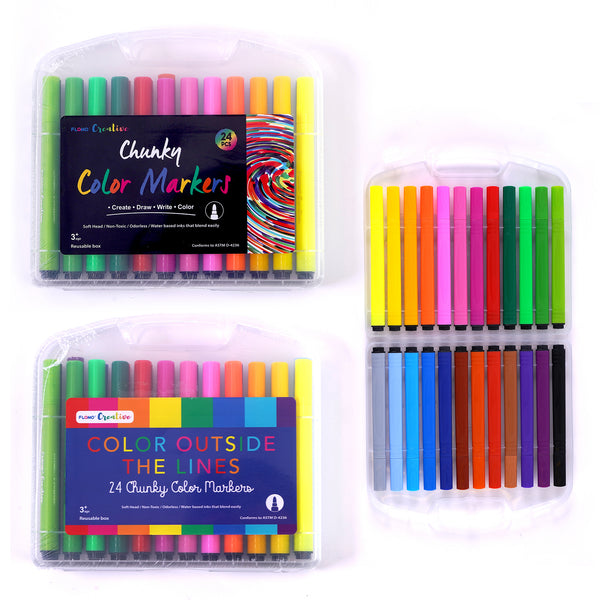 FLOMO's Creative Crayons and Markers for Kids in Bulk