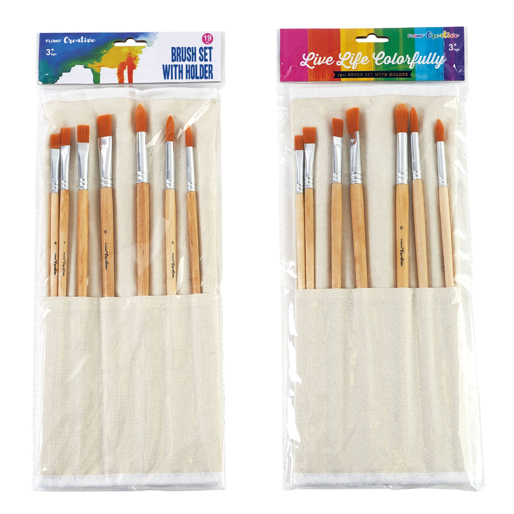 Big Paintbrush Set, Flat, Pack Of 4