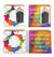 100 Sht/200 Page 12X12 Sketch Book W/15Pk Paint Brushes, Hot Stamp, Colorwash, 2 Designs