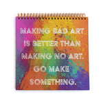 100 Sht/200 Page 12X12 Sketch Book W/15Pk Paint Brushes, Hot Stamp, Colorwash, 2 Designs