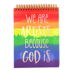 100 Sht/200 Page Sketch Book 9"X12" W/12Pk Color Markers, Hot Stamp, Rainbow-Imagine,2 Designs