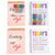 100 Sht/200 Page Sketchbook 9"X12", W/12Pk Gel Pens, Hot Stamp, Creative Mood, 2 Designs