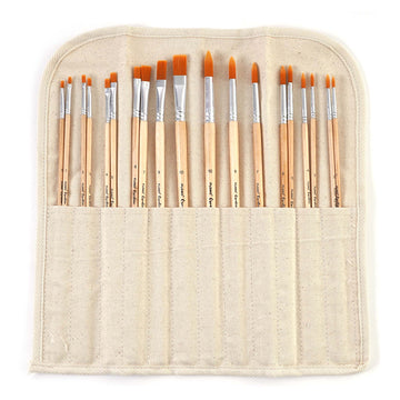 Faatcoi 20 Pcs 1-Inch Paint Brush Set, Small Paintbrushes for Acrylic Painting, Flat Paint Brushes Bulk for Wall Home Decoration Furniture Glues