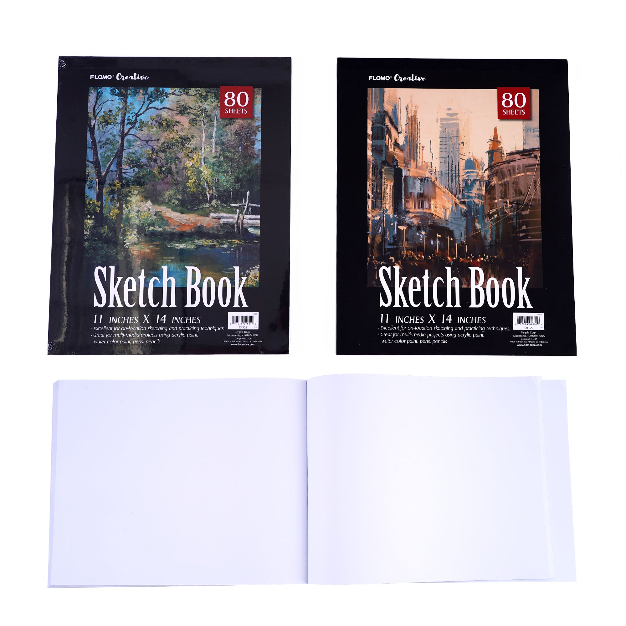SoHo Open Bound Sketchbook 11 x 14, Kraft - 120 sheets