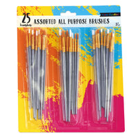 25Pk All Purpose Brushes
