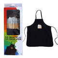 11Pc Brush Set With Pocket Apron