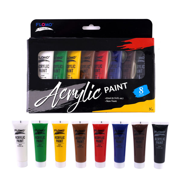 8Ct 22Ml Acrylic Paint