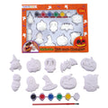 10Ct Paint Your Own Halloween Characters With 6 Paint Pots And Paint Brush