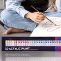 30Pk 12Ml Acrylic Paints - 22"W X 3.9"L