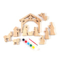 11Pc Wood Nativity Diy Craft