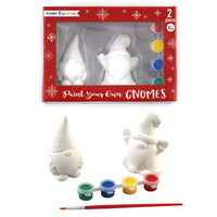 2Ct Paint Your Own Gnomes With 4 Paint Pots And Paint Brush