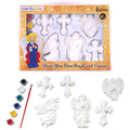 6Ct Paint Your Own Angels And Crosses With 6 Paint Pots And Paint Brush