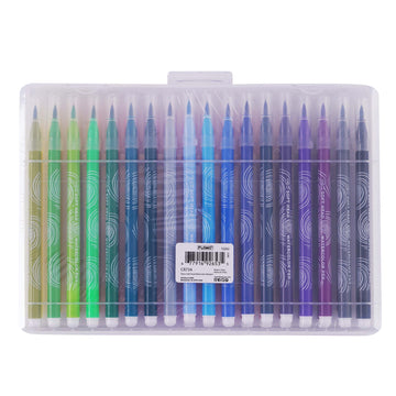 36Pc Soft Head Watercolor Brush Markers, Hologram Label, 36 Colors