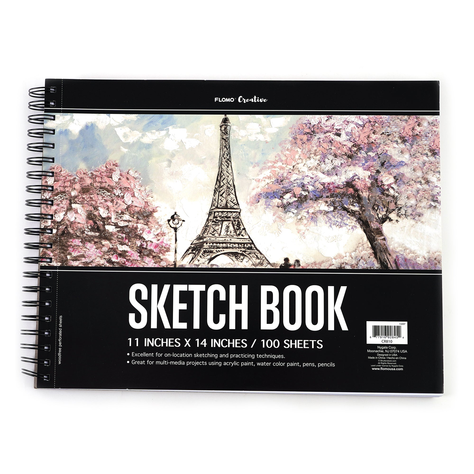 WATERCOLOR SKETCH Book. Wire Bound. Journal Style. Multi-Media