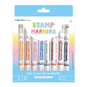 8Ct Double-Ended Stamp Markers