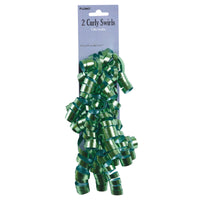 2Pk Holiday Embossed Curlies