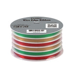 26 Yards 6-Channel 3-Color Christmas Metallic Curling Ribbon, In Pdq