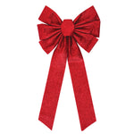 Christmas-10" X 20" Glitter Bow, 2 Colors