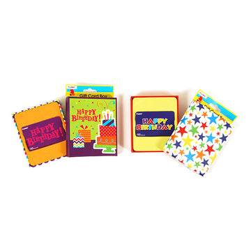 Gift Card Box 5" X 4.25" X 1.25", 2 Designs