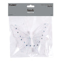6.25" X 5.5" / 16 X 14Cm Clip-On Glitter Butterfly, 4 Colors Assorted